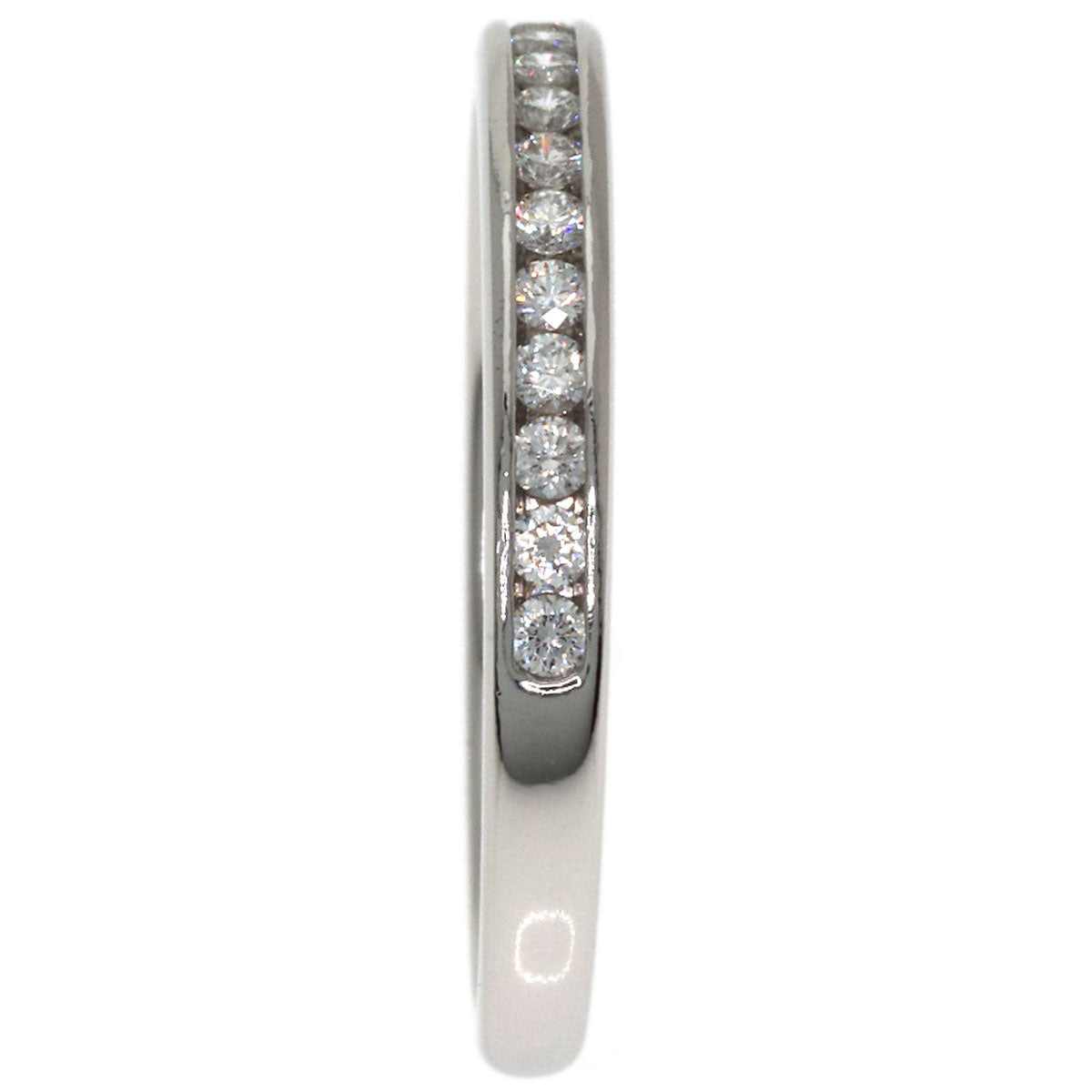 TIFFANY&Co. Half-eternity diamond channel setting Ring Platinum PT950 Ladies [Used]