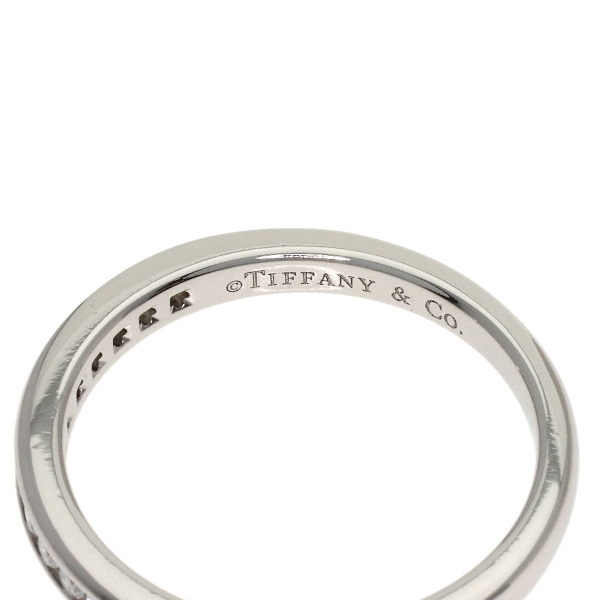 TIFFANY&Co. Half-eternity diamond channel setting Ring Platinum PT950 Ladies [Used]