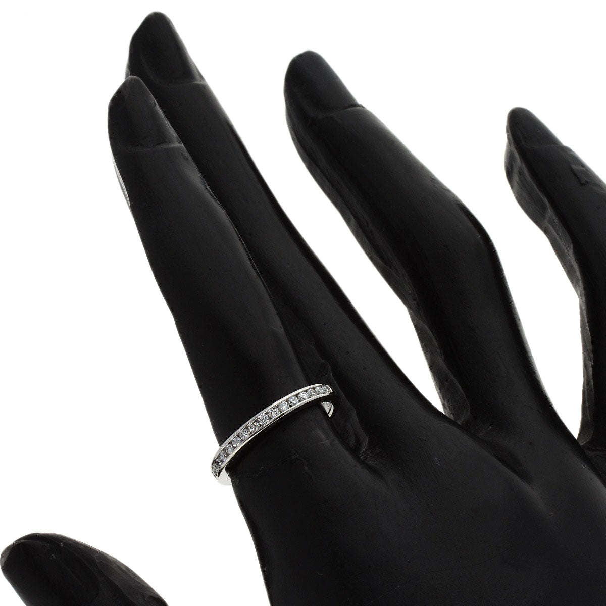 TIFFANY&Co. Half-eternity diamond channel setting Ring Platinum PT950 Ladies [Used]
