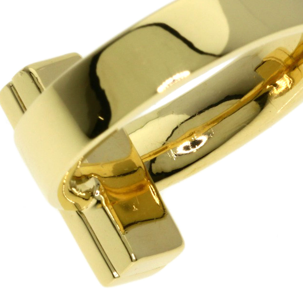 TIFFANY&Co. T one Ring K18 Yellow Gold Ladies [Used]