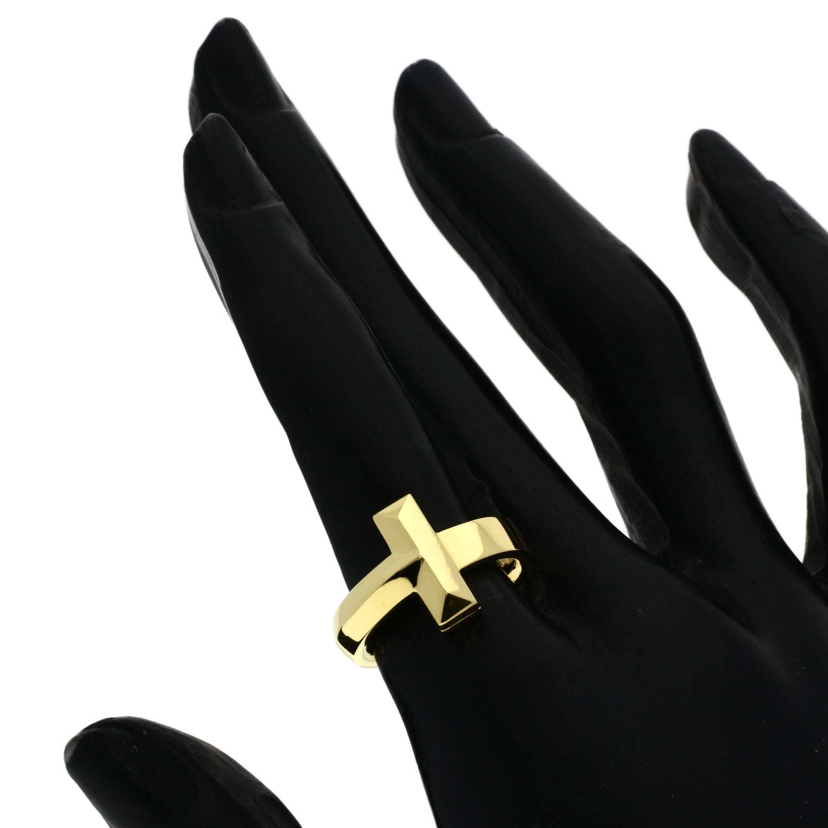 TIFFANY&Co. T one Ring K18 Yellow Gold Ladies [Used]