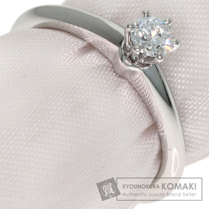 TIFFANY&Co. Solitaire Diamond Ring Platinum PT950 Ladies [Used]