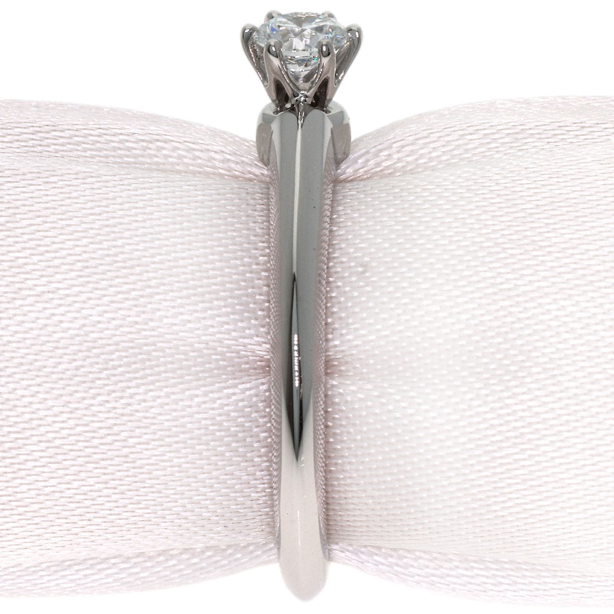 TIFFANY&Co. Solitaire Diamond Ring Platinum PT950 Ladies [Used]