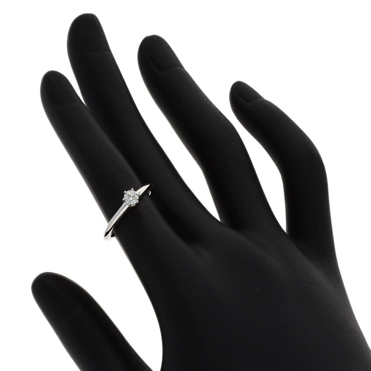 TIFFANY&Co. Solitaire Diamond Ring Platinum PT950 Ladies [Used]