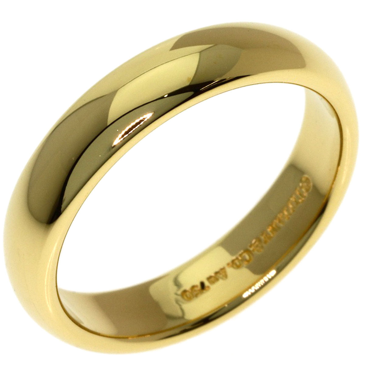 TIFFANY&Co. Wedding band Ring K18 Yellow Gold Ladies [Used]