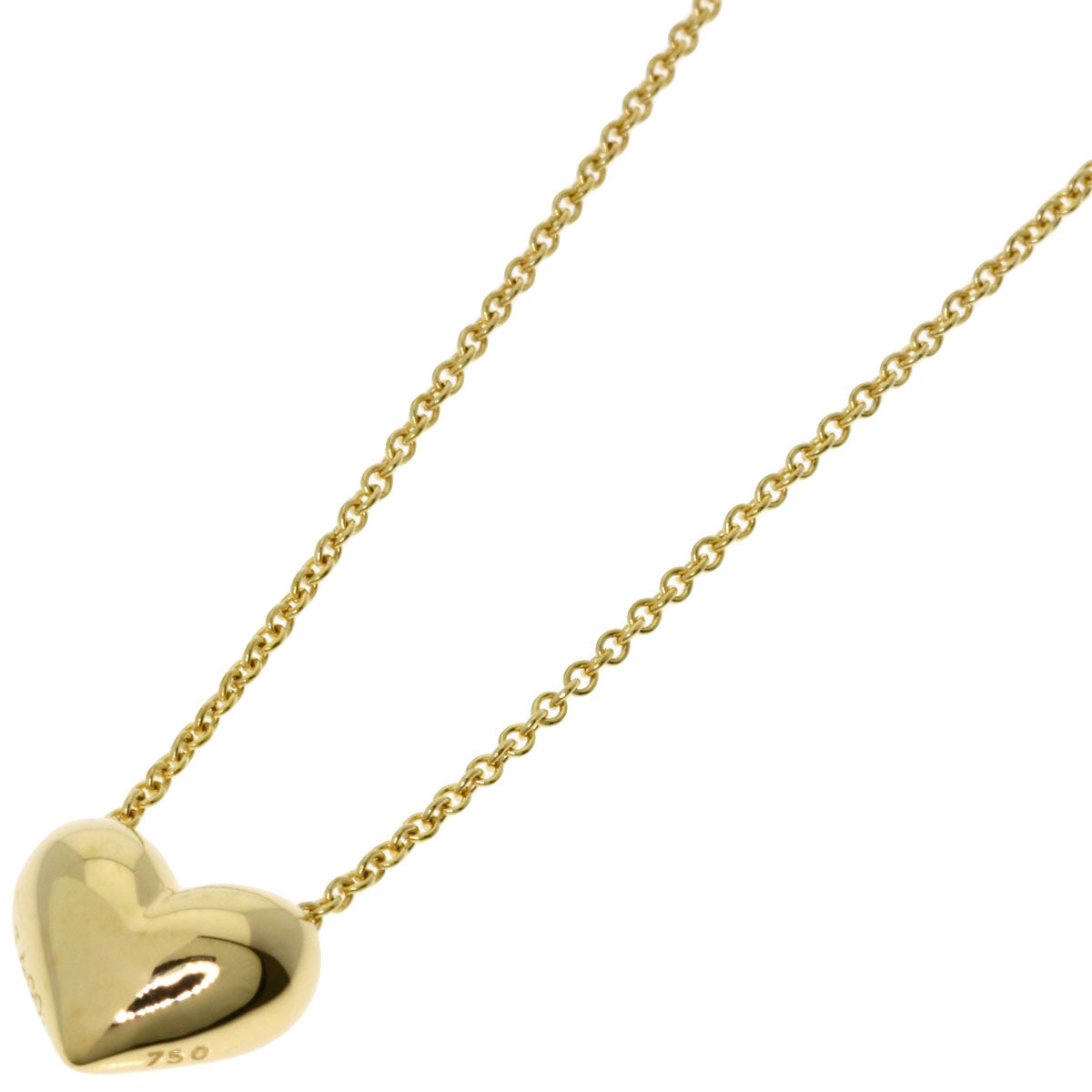 TIFFANY&Co. Pintide Heart Necklace K18 Yellow Gold Ladies [Used]