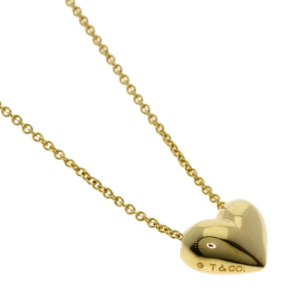 TIFFANY&Co. Pintide Heart Necklace K18 Yellow Gold Ladies [Used]