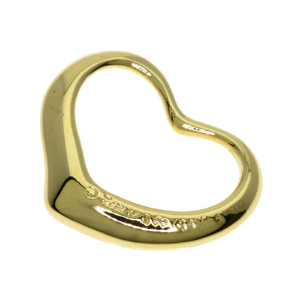 TIFFANY&Co. Open heart Pendant top K18 Yellow Gold Ladies [Used]