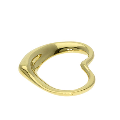 TIFFANY&Co. Open heart Pendant top K18 Yellow Gold Ladies [Used]