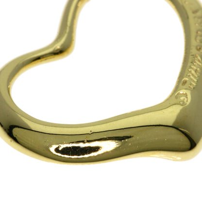 TIFFANY&Co. Open heart Pendant top K18 Yellow Gold Ladies [Used]