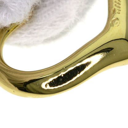 TIFFANY&Co. Open heart Pendant top K18 Yellow Gold Ladies [Used]