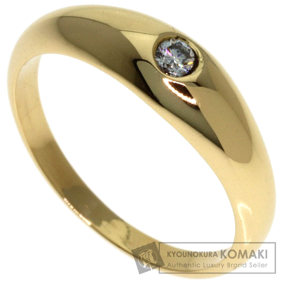 TIFFANY&Co. 1P Diamond Ring K14 Yellow Gold Ladies [Used]