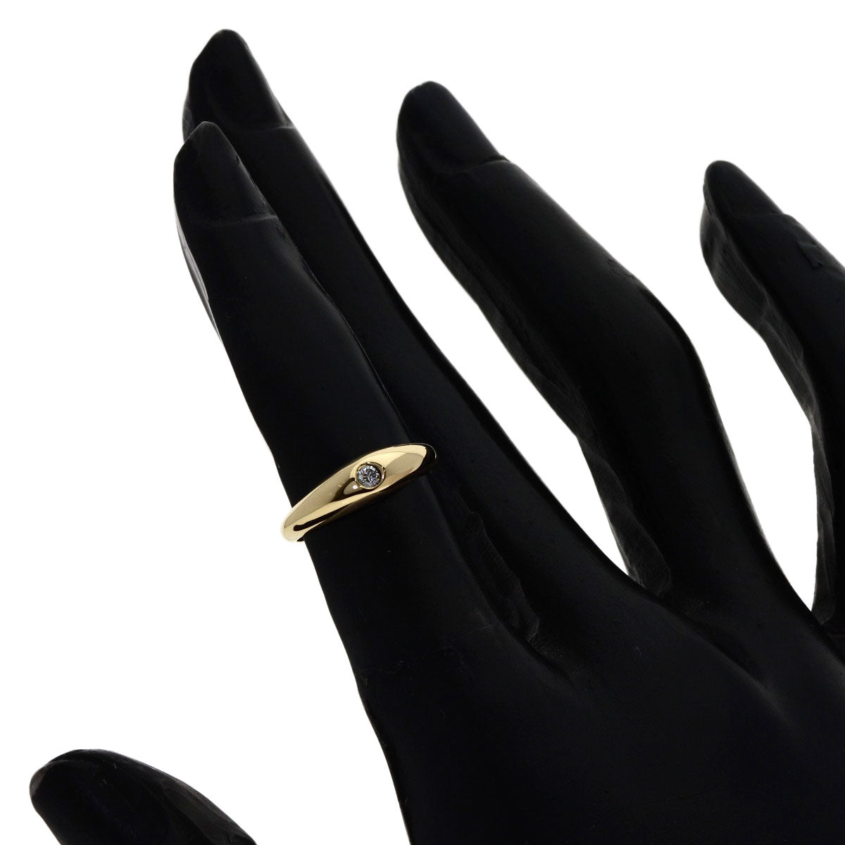 TIFFANY&Co. 1P Diamond Ring K14 Yellow Gold Ladies [Used]