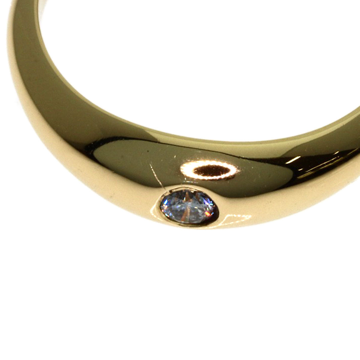 TIFFANY&Co. 1P Diamond Ring K14 Yellow Gold Ladies [Used]