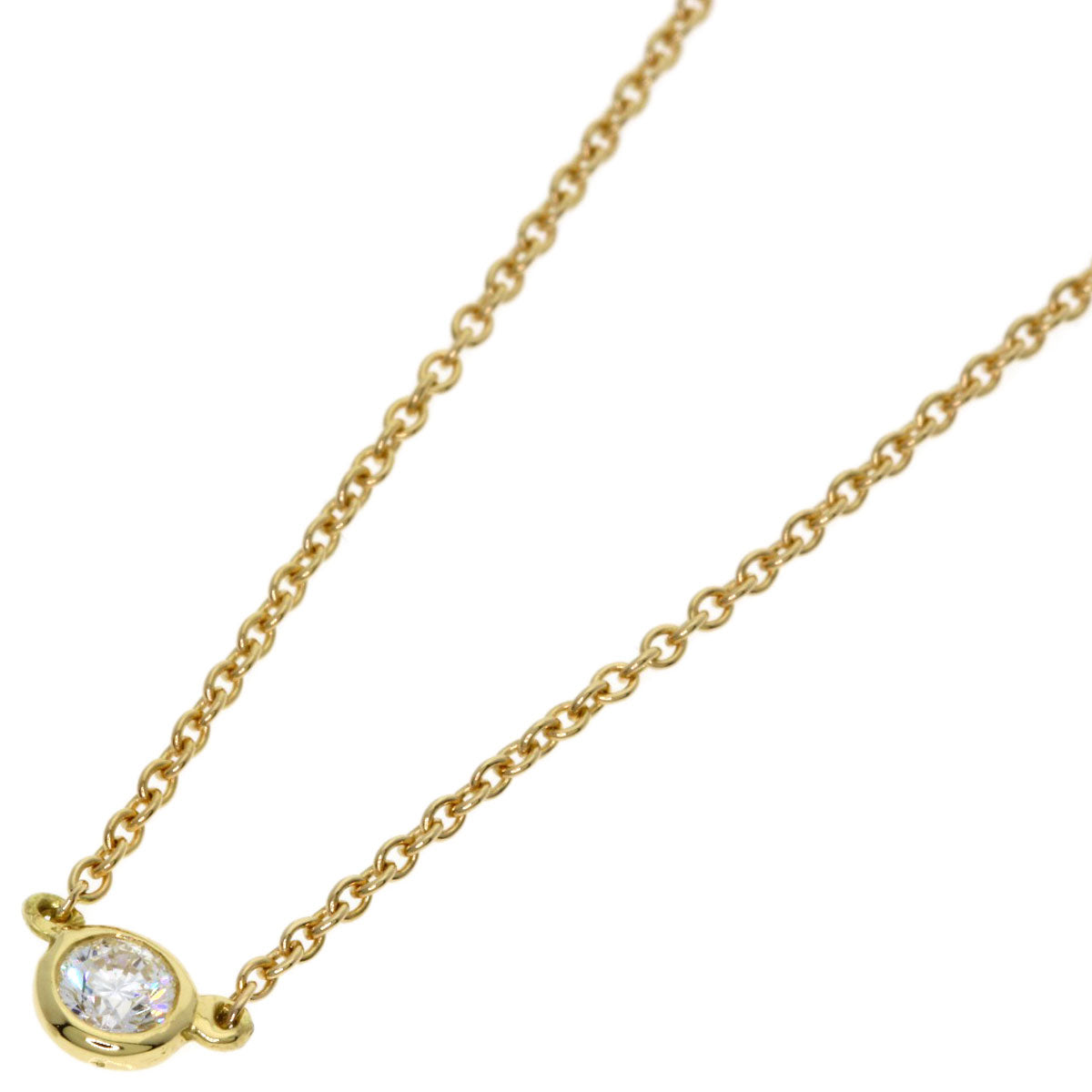 TIFFANY&Co. By The Yard Diamond Necklace K18 Yellow Gold Ladies [Used]