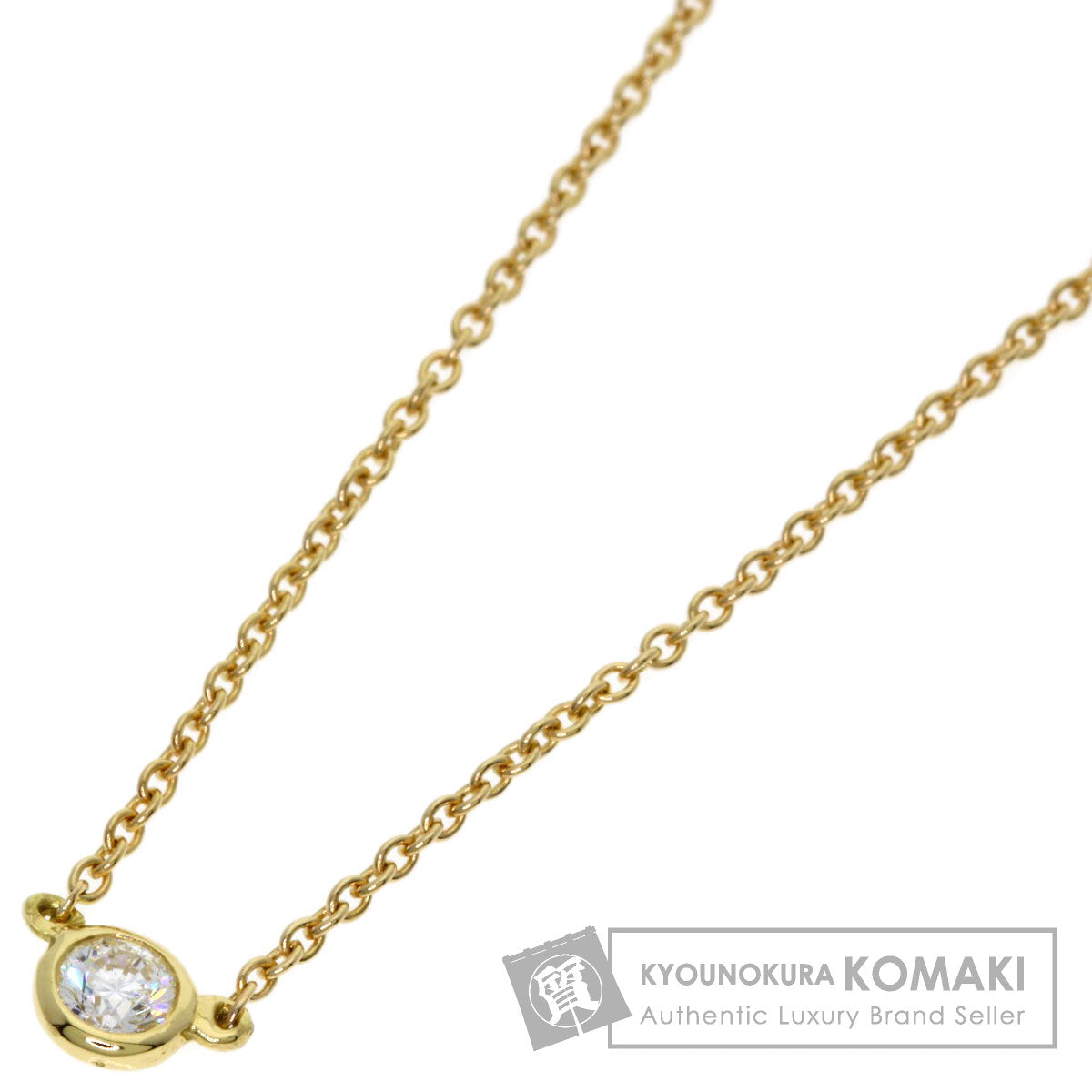 TIFFANY&Co. By The Yard Diamond Necklace K18 Yellow Gold Ladies [Used]