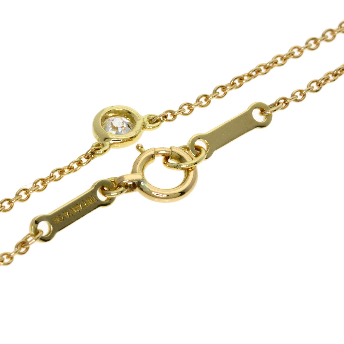 TIFFANY&Co. By The Yard Diamond Necklace K18 Yellow Gold Ladies [Used]