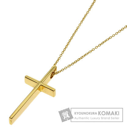 TIFFANY&Co. cross Necklace K18 Yellow Gold Ladies [Used]