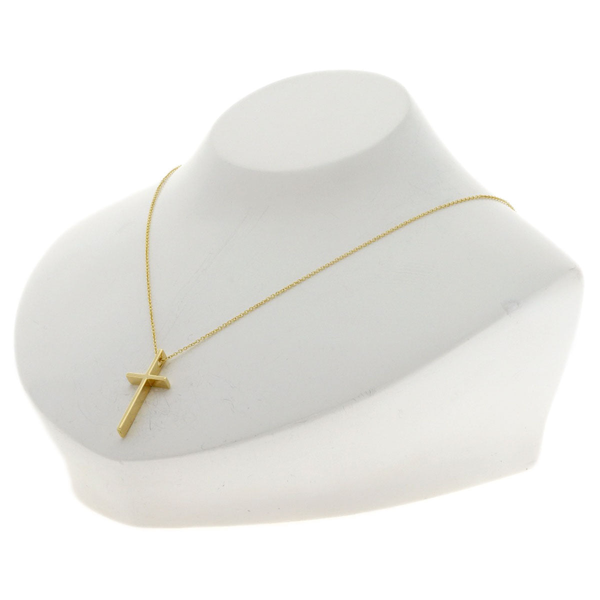 TIFFANY&Co. cross Necklace K18 Yellow Gold Ladies [Used]
