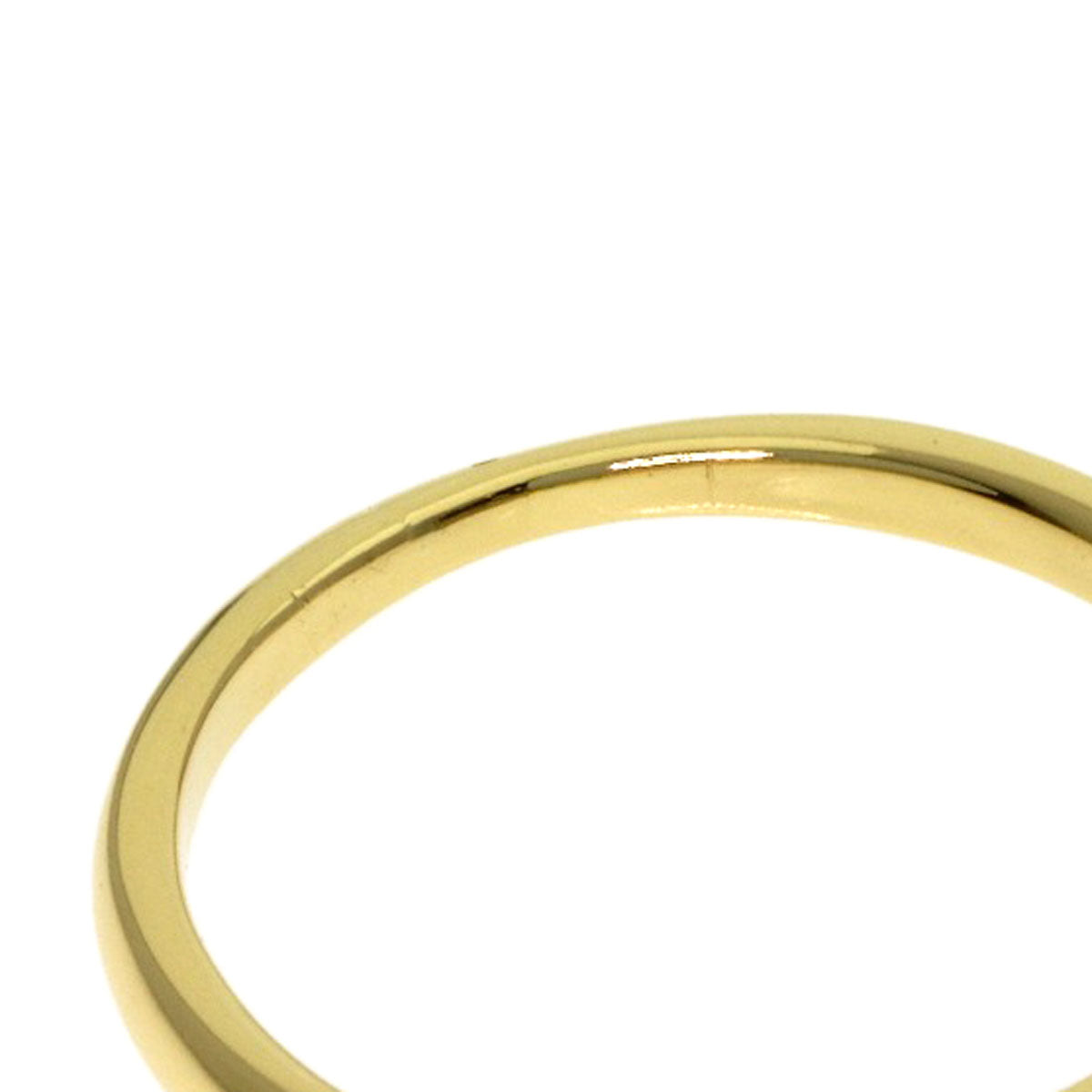TIFFANY&Co. Curved Band Emerald Ring K18 Yellow Gold Ladies [Used]