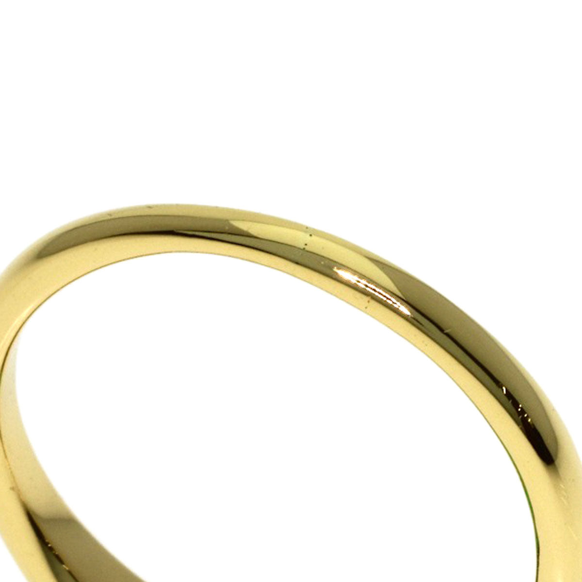 TIFFANY&Co. Curved Band Emerald Ring K18 Yellow Gold Ladies [Used]