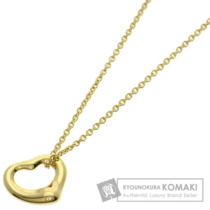 TIFFANY&Co. Open heart Necklace K18 Yellow Gold Ladies [Used]