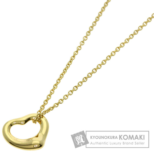 TIFFANY&Co. Open heart Necklace K18 Yellow Gold Ladies [Used]