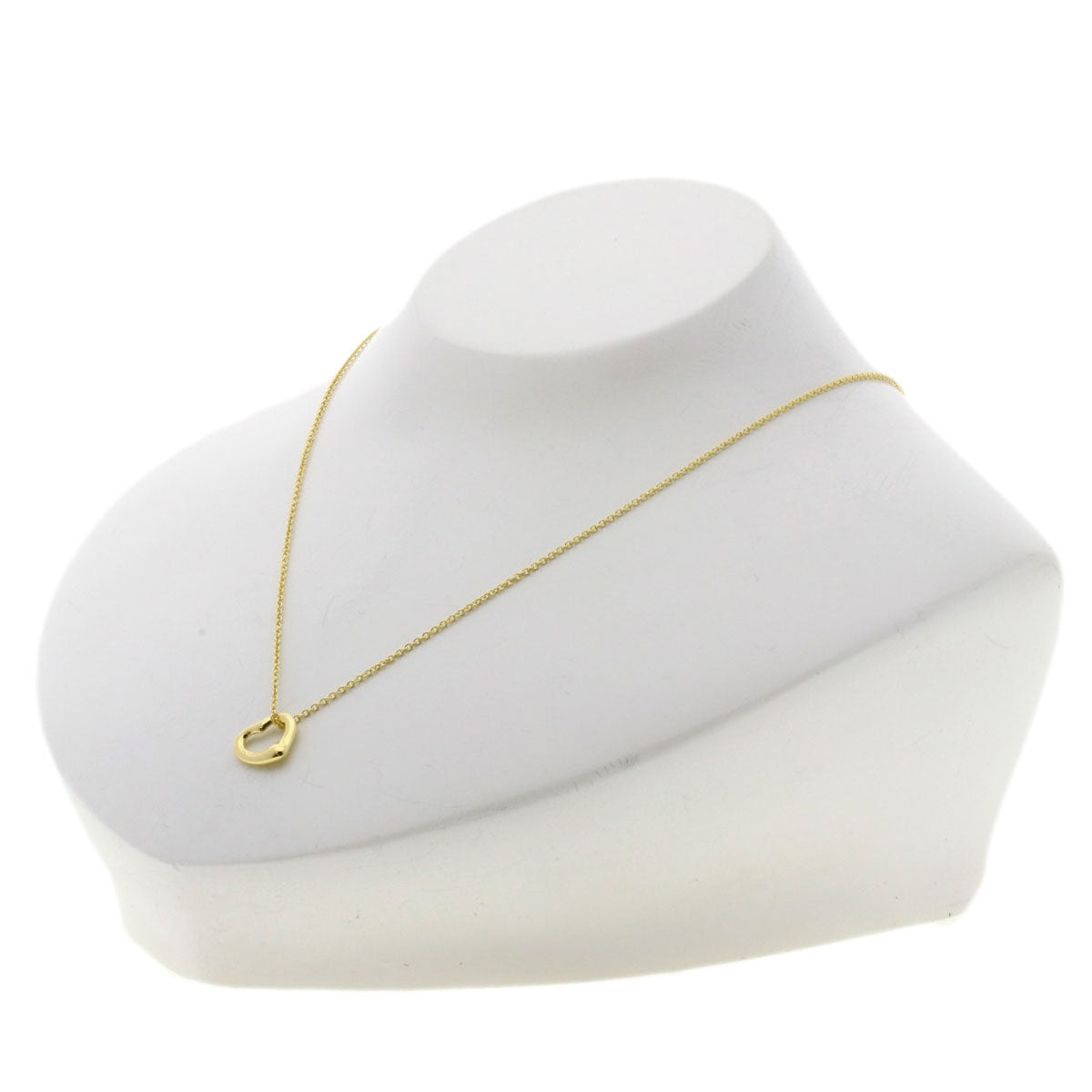 TIFFANY&Co. Open heart Necklace K18 Yellow Gold Ladies [Used]