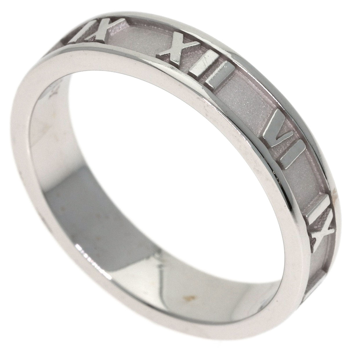 TIFFANY&Co. Atlas Narrow Ring K18 White Gold Ladies [Used]