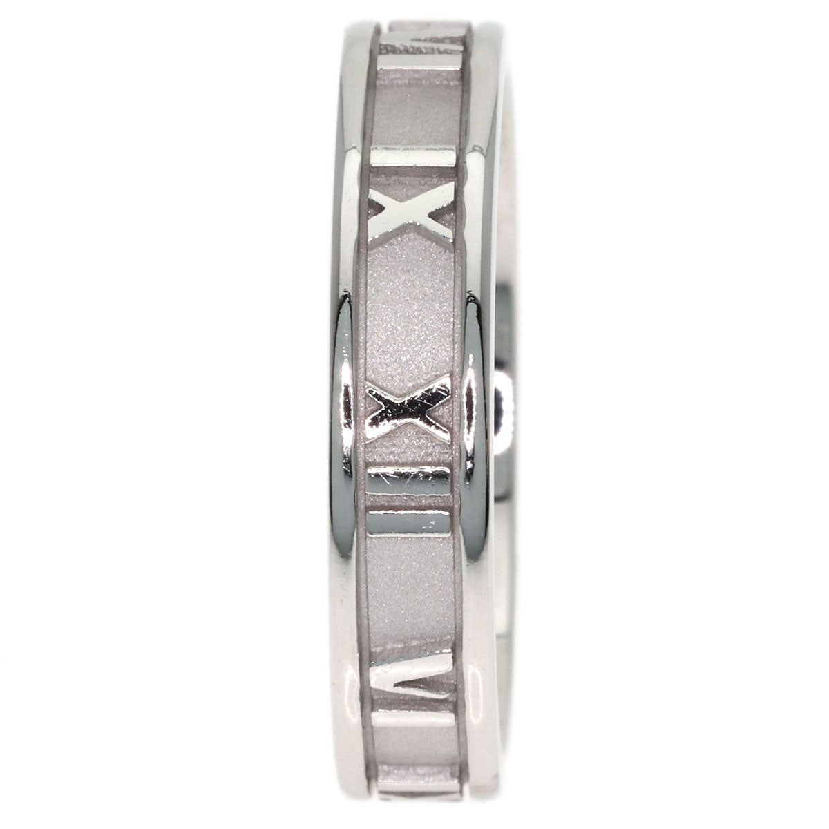 TIFFANY&Co. Atlas Narrow Ring K18 White Gold Ladies [Used]