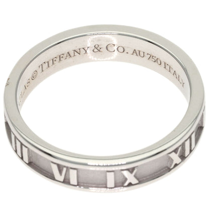 TIFFANY&Co. Atlas Narrow Ring K18 White Gold Ladies [Used]