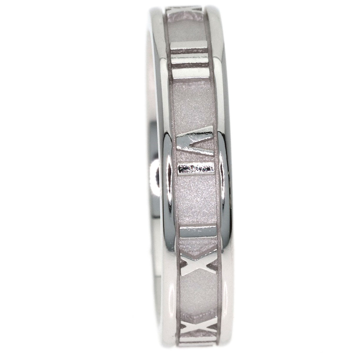 TIFFANY&Co. Atlas Narrow Ring K18 White Gold Ladies [Used]