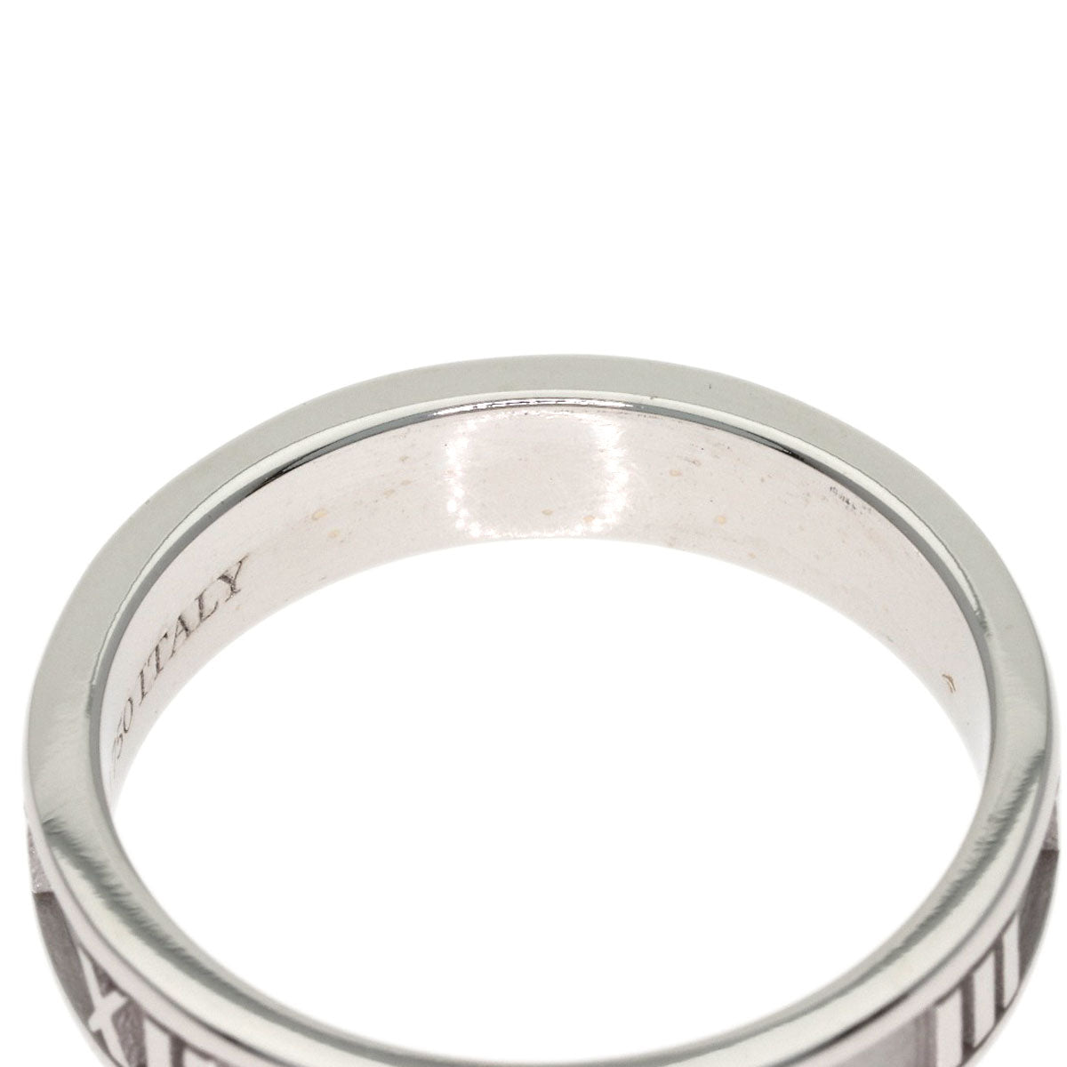 TIFFANY&Co. Atlas Narrow Ring K18 White Gold Ladies [Used]