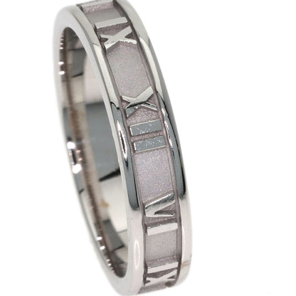 TIFFANY&Co. Atlas Narrow Ring K18 White Gold Ladies [Used]