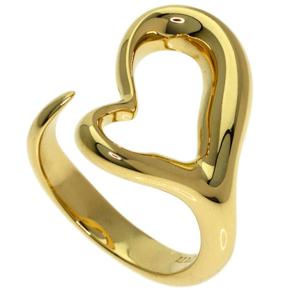 TIFFANY&Co. Open heart Ring K18 Yellow Gold Ladies [Used]