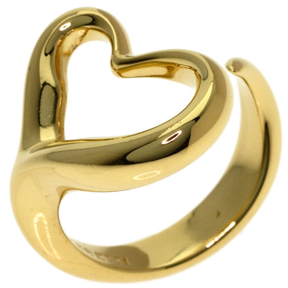 TIFFANY&Co. Open heart Ring K18 Yellow Gold Ladies [Used]