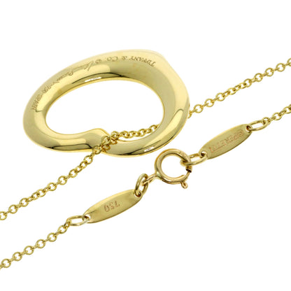 TIFFANY&Co. Open heart Necklace K18 Yellow Gold Ladies [Used]