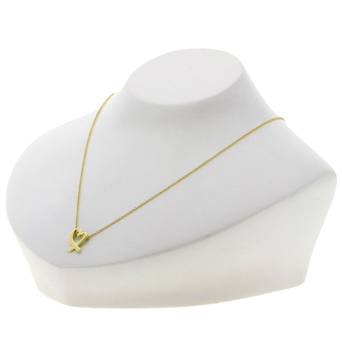 TIFFANY&Co. Loving heart Necklace K18 Yellow Gold Ladies [Used]