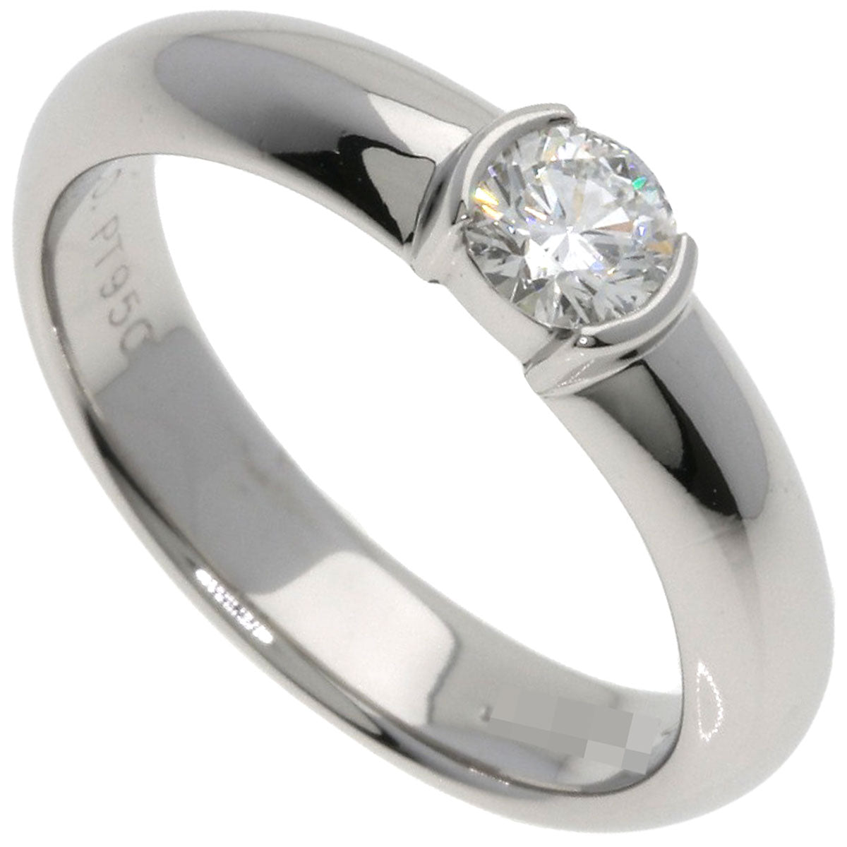 TIFFANY&Co. Dots Solitaire Diamond F-VVS2-G Ring Platinum PT950 Ladies [Used]