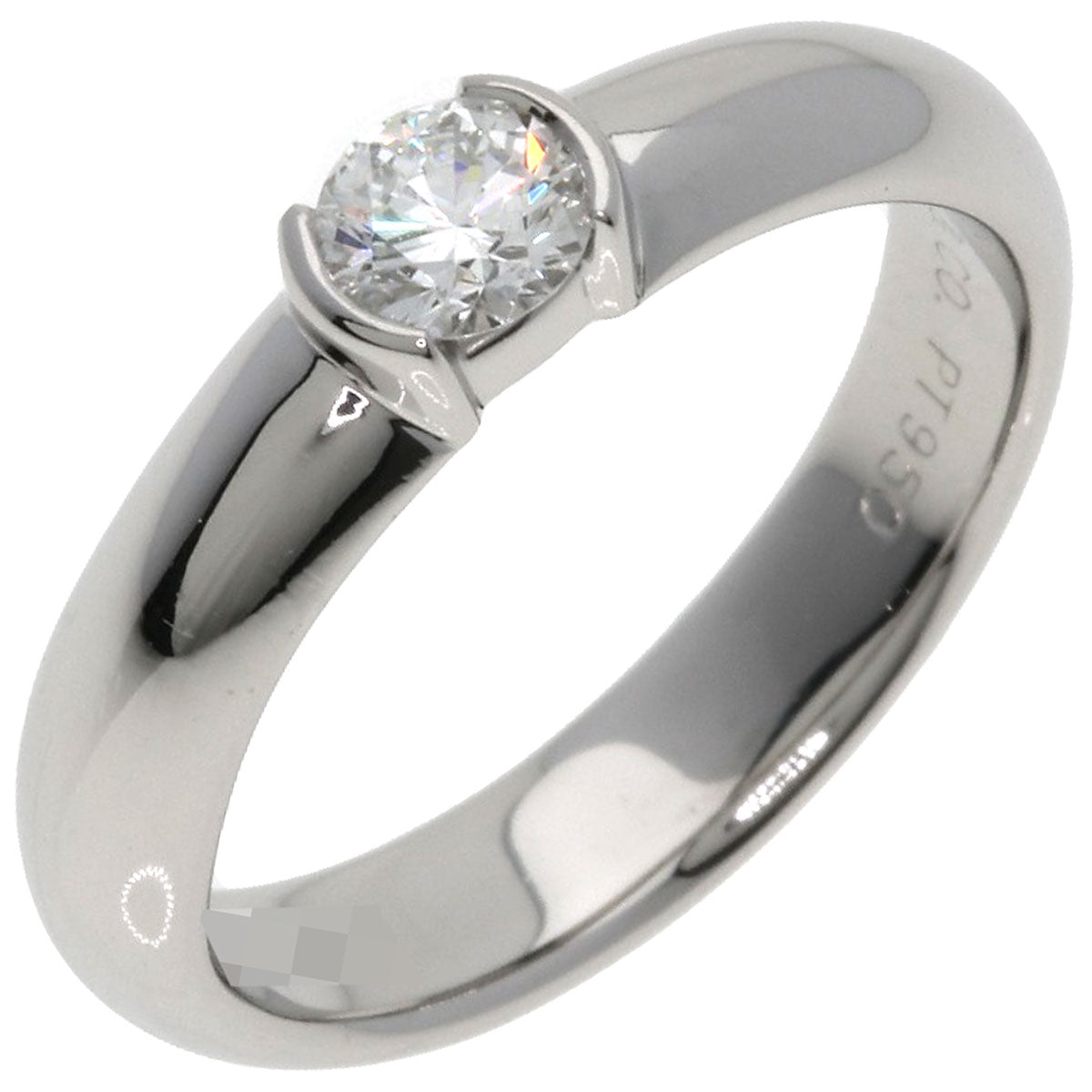 TIFFANY&Co. Dots Solitaire Diamond F-VVS2-G Ring Platinum PT950 Ladies [Used]