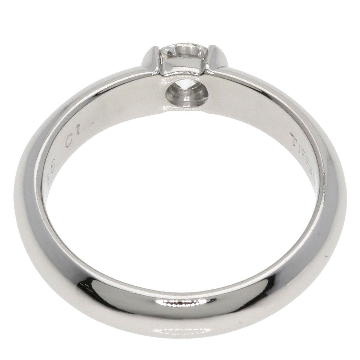 TIFFANY&Co. Dots Solitaire Diamond F-VVS2-G Ring Platinum PT950 Ladies [Used]
