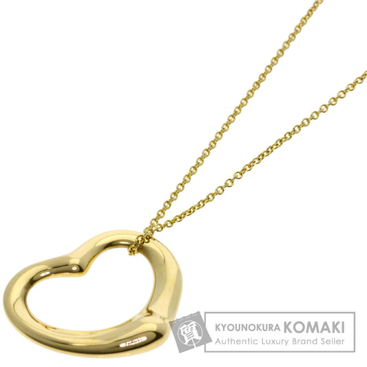 TIFFANY&Co. Open heart Necklace K18 Yellow Gold Ladies [Used]
