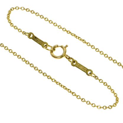 TIFFANY&Co. Open heart Necklace K18 Yellow Gold Ladies [Used]