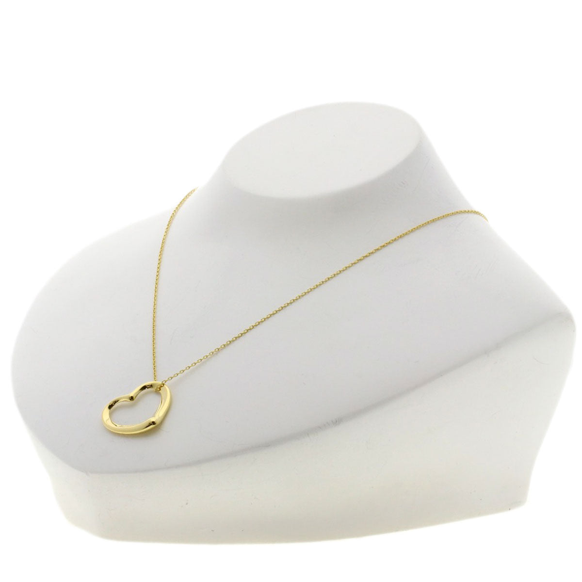 TIFFANY&Co. Open heart Necklace K18 Yellow Gold Ladies [Used]