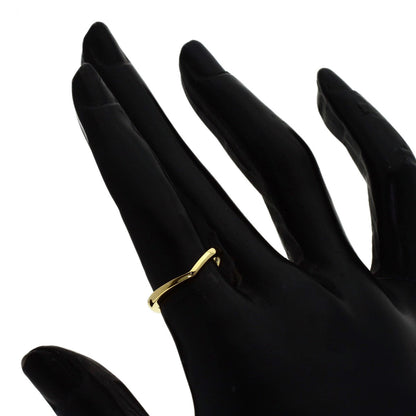 TIFFANY&Co. V band Ring K18 Yellow Gold Ladies [Used]