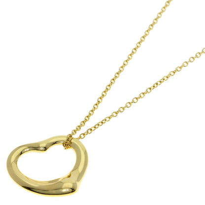 TIFFANY&Co. Open heart Necklace K18 Yellow Gold Ladies [Used]