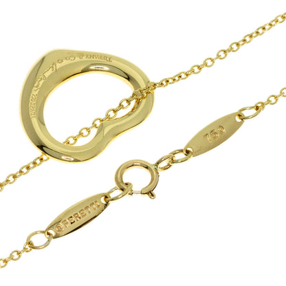 TIFFANY&Co. Open heart Necklace K18 Yellow Gold Ladies [Used]
