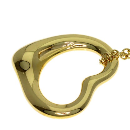 TIFFANY&Co. Open heart Necklace K18 Yellow Gold Ladies [Used]