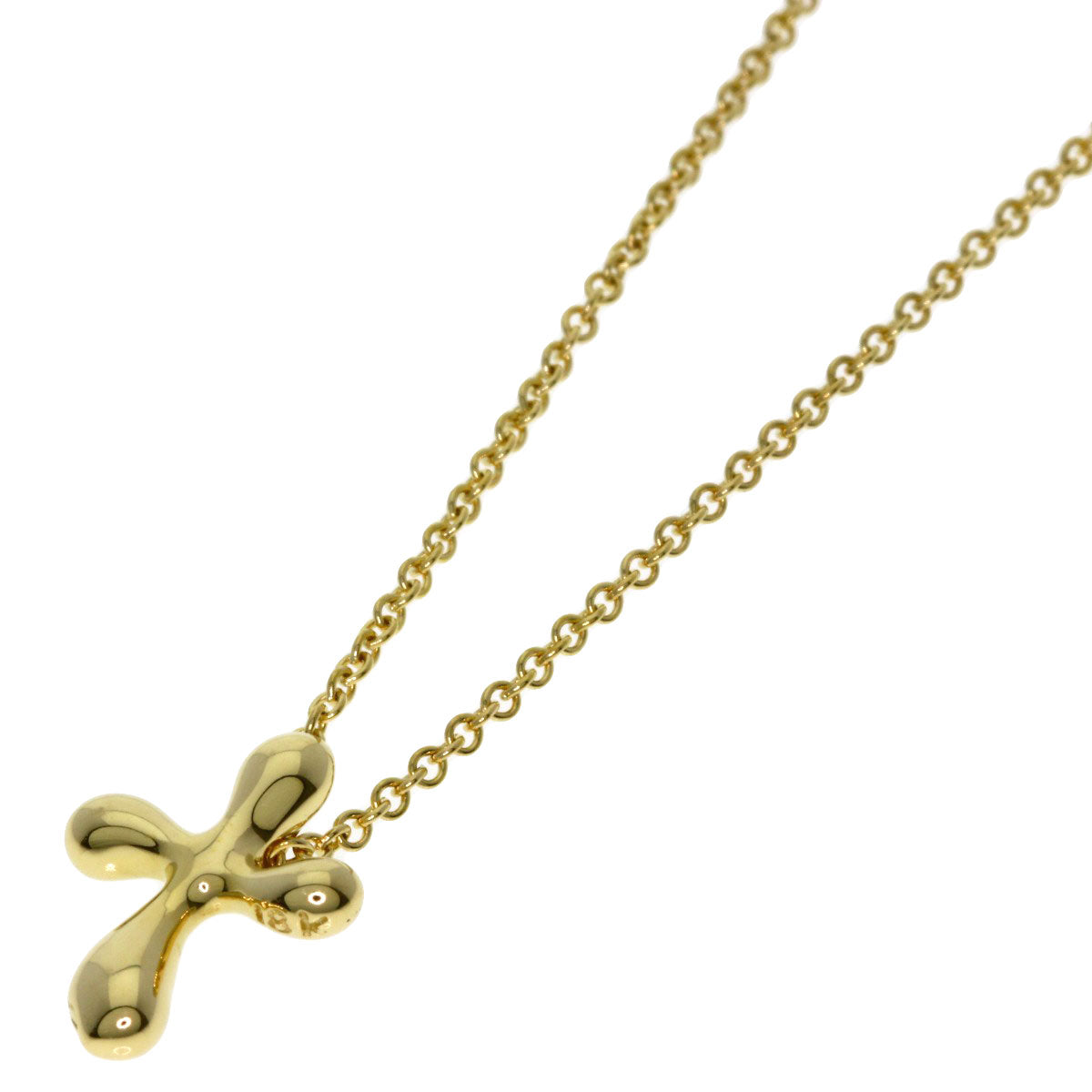 TIFFANY&Co. Small cross Necklace K18 Yellow Gold Ladies [Used]