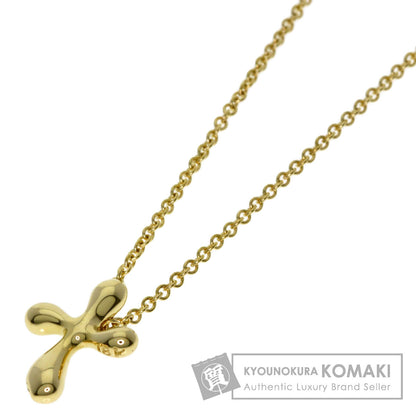 TIFFANY&Co. Small cross Necklace K18 Yellow Gold Ladies [Used]